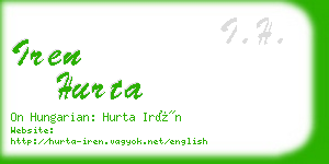 iren hurta business card